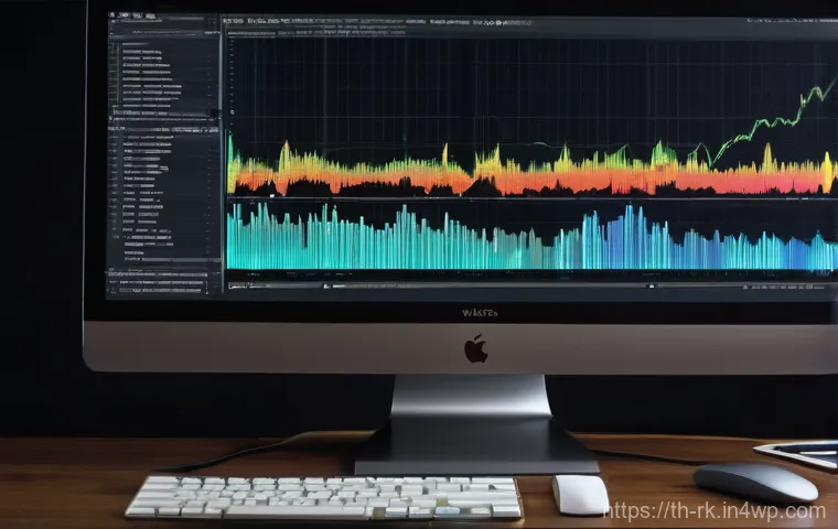 자바스크립트 성능 분석을 위한 프로파일링 도구 - **Prompt:** A modern, minimalistic user looking frustrated, leaning close to a computer screen displ...
