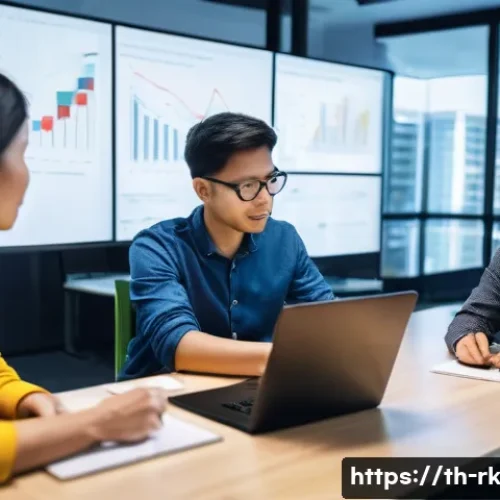 자바스크립트 성능 개선을 위한 팀 협업 전략 - **Prompt:** "A diverse group of professional software developers, including men and women of various...